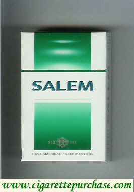 Salem USA 1956 Menthol cigarettes hard box
